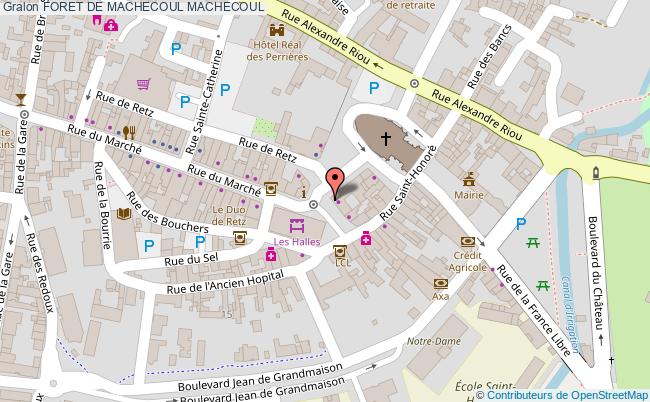 plan Foret De Machecoul Machecoul MACHECOUL