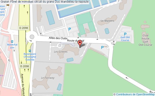 plan Fôret De Mimosas Circuit Du Grand Duc Mandelieu-la-napoule Mandelieu-la-napoule