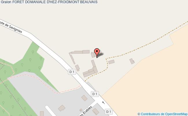 plan Foret Domaniale D'hez-froidmont Beauvais BEAUVAIS
