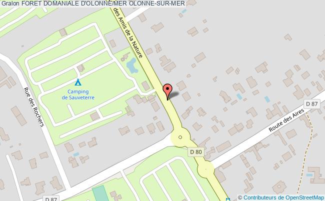 plan Foret Domaniale D'olonne/mer Olonne-sur-mer OLONNE-SUR-MER