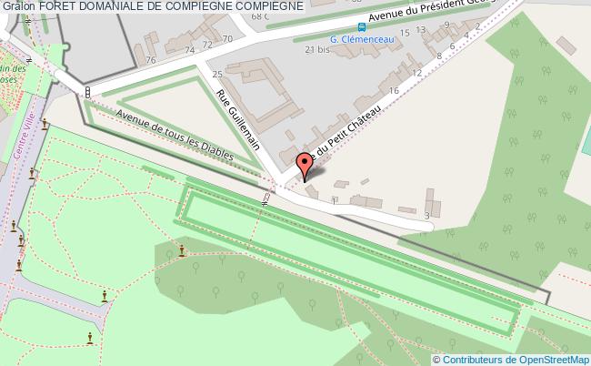 plan Foret Domaniale De Compiegne Compiegne COMPIEGNE