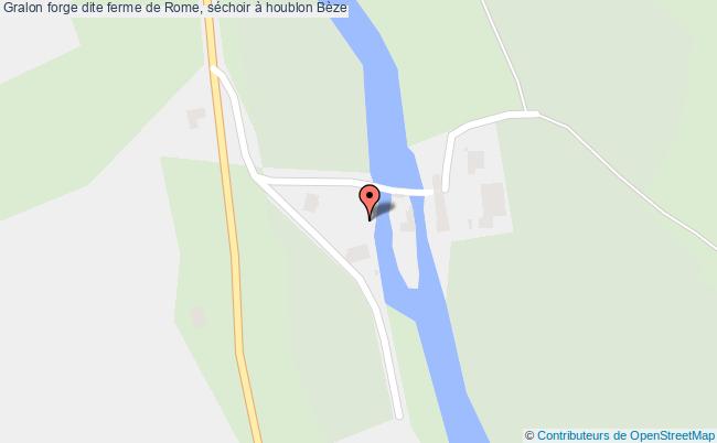 plan Forge Dite Ferme De Rome, Séchoir à Houblon Bèze Bèze