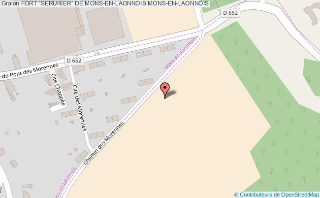 plan Fort "serurier" De Mons-en-laonnois Mons-en-laonnois MONS-EN-LAONNOIS