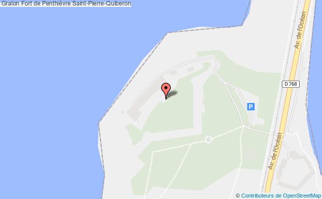 plan Fort De Penthièvre Saint-pierre-quiberon Saint-Pierre-Quiberon
