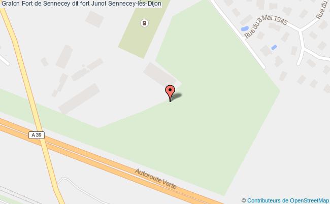 plan Fort De Sennecey Dit Fort Junot Sennecey-lès-dijon Sennecey-lès-Dijon