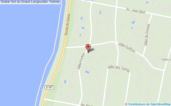 plan Fort Du Grand Langoustier. Hyères Hyères