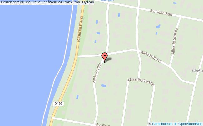 plan Fort Du Moulin, Dit Château De Port-cros. Hyères Hyères