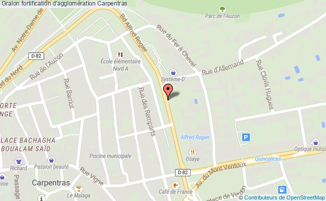 plan Fortification D'agglomération Carpentras Carpentras