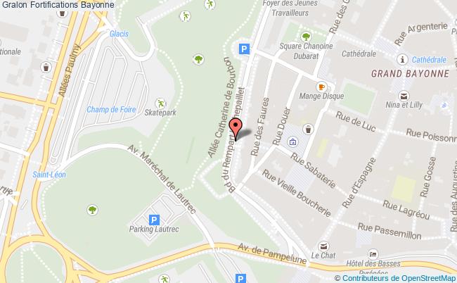 plan Fortifications Bayonne Bayonne