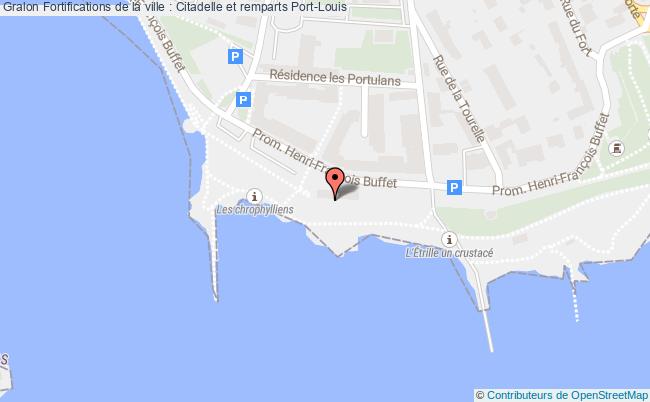 plan Fortifications De La Ville : Citadelle Et Remparts Port-louis Port-Louis