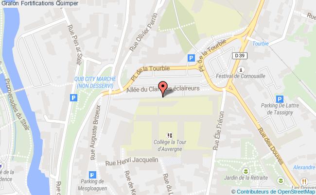 plan Fortifications Quimper Quimper