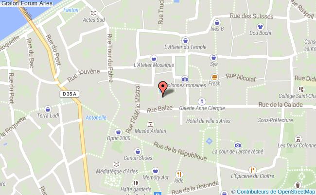 plan Forum Arles Arles