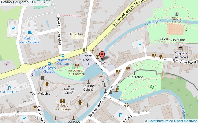 plan Fougères Fougeres FOUGERES