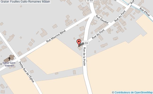 plan Fouilles Gallo-romaines Mâlain Mâlain