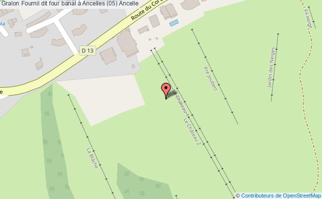 plan Fournil Dit Four Banal à Ancelles (05) Ancelle Ancelle