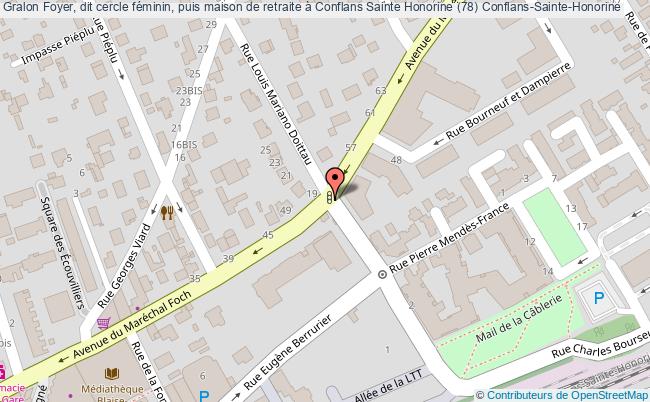 plan Foyer, Dit Cercle Féminin, Puis Maison De Retraite à Conflans Sainte Honorine (78) Conflans-sainte-honorine Conflans-Sainte-Honorine