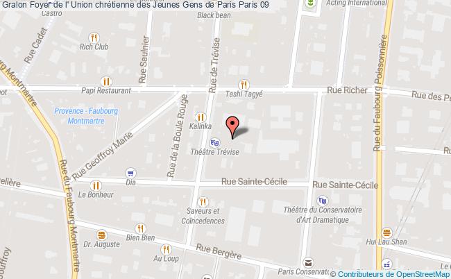 plan Foyer De L' Union Chrétienne Des Jeunes Gens De Paris Paris 09 Paris 09