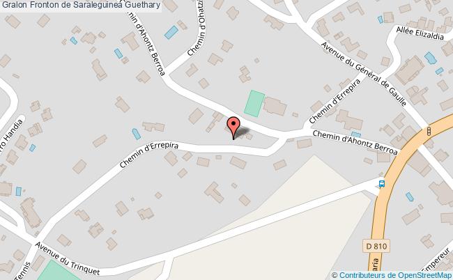 plan Fronton De Saraleguinea Guethary Guethary
