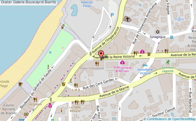 plan Galerie Bouscayrol Biarritz Biarritz