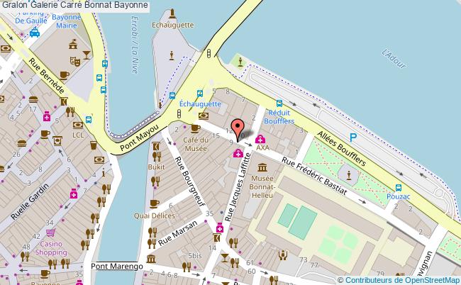 plan Galerie Carré Bonnat Bayonne Bayonne