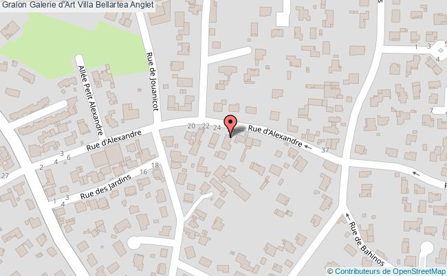 plan Galerie D'art Villa Bellartea Anglet Anglet