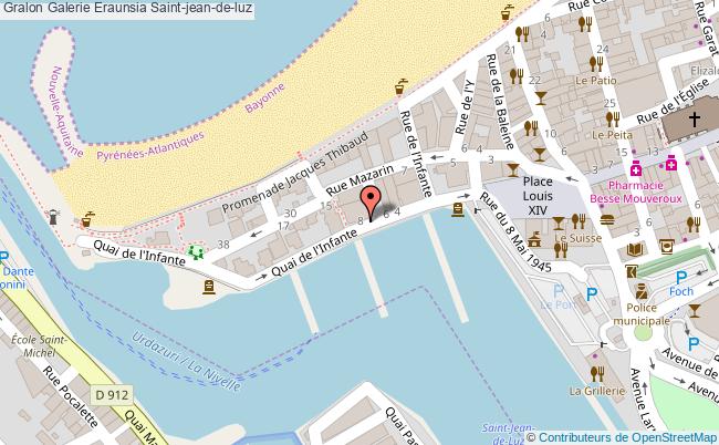 plan Galerie Eraunsia Saint-jean-de-luz Saint-jean-de-luz