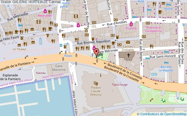 plan Galerie Hurtebize Cannes Cannes
