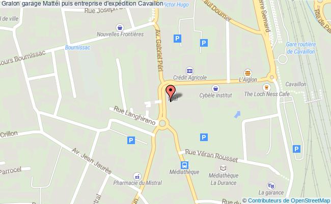 plan Garage Mattéi Puis Entreprise D'expédition Cavaillon Cavaillon