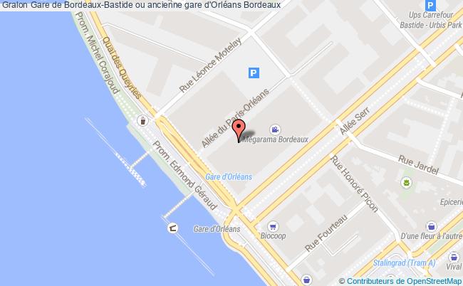 plan Gare De Bordeaux-bastide Ou Ancienne Gare D'orléans Bordeaux Bordeaux