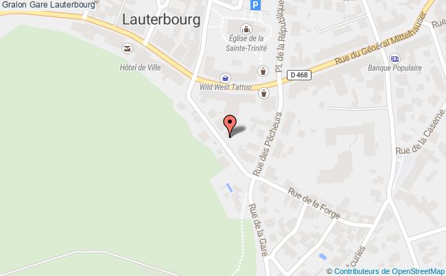 plan Gare Lauterbourg Lauterbourg