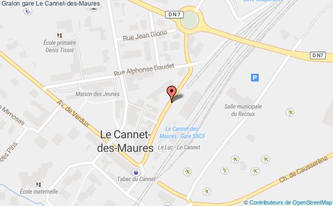 plan Gare Le Cannet-des-maures Le Cannet-des-Maures