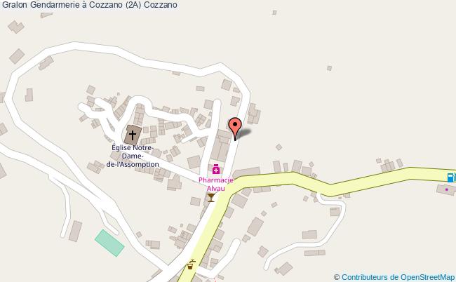 plan Gendarmerie à Cozzano (2a) Cozzano Cozzano
