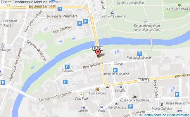 plan Gendarmerie Mont-de-marsan Mont-de-Marsan
