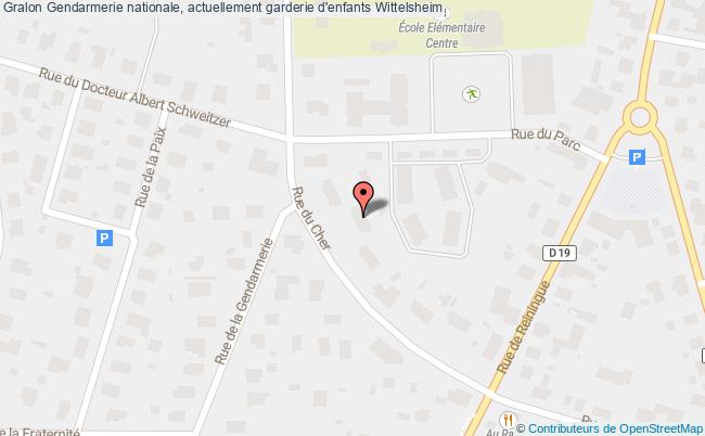 plan Gendarmerie Nationale, Actuellement Garderie D'enfants Wittelsheim Wittelsheim