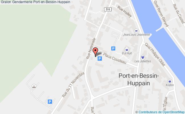 plan Gendarmerie Port-en-bessin-huppain Port-en-Bessin-Huppain