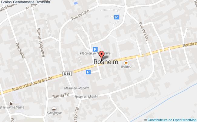 plan Gendarmerie Rosheim Rosheim