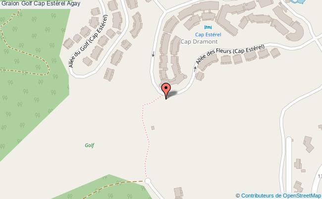 plan Golf Cap Estérel Agay Agay