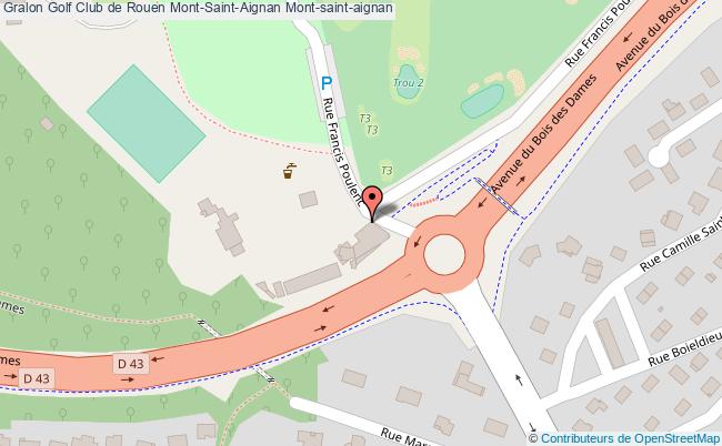 plan Golf Club De Rouen Mont-saint-aignan Mont-saint-aignan Mont-saint-aignan