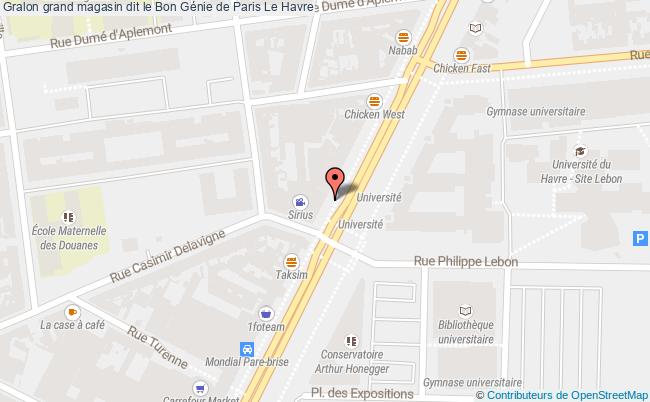 plan Grand Magasin Dit Le Bon Génie De Paris Le Havre Le Havre