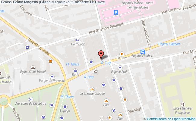 plan Grand Magasin (grand Magasin) Dit Faidherbe Le Havre Le Havre