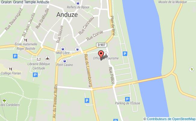 plan Grand Temple Anduze Anduze