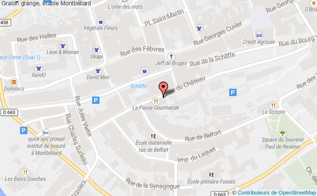 plan Grange, étable Montbéliard Montbéliard