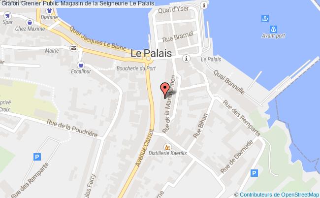 plan Grenier Public Magasin De La Seigneurie Le Palais Le Palais