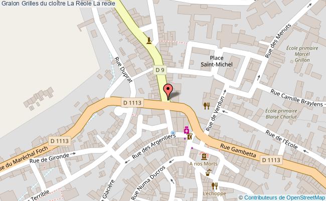plan Grilles Du Cloître La Réole La Reole La reole