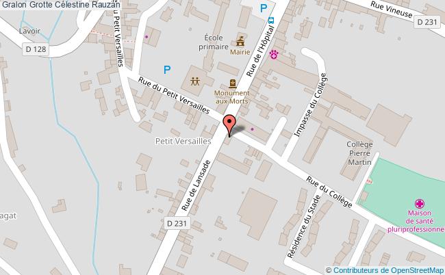 plan Grotte Célestine Rauzan Rauzan