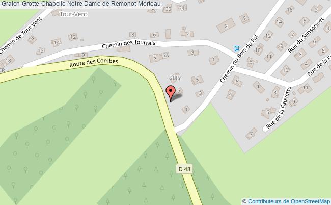 plan Grotte-chapelle Notre Dame De Remonot Morteau Morteau