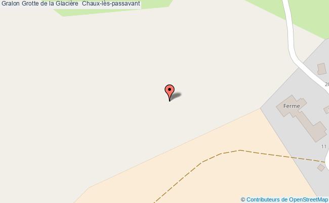 plan Grotte De La Glacière  Chaux-lès-passavant Chaux-lès-passavant