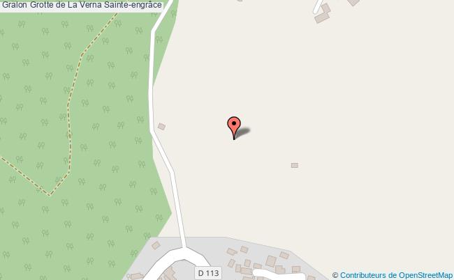 plan Grotte De La Verna Sainte-engrâce Sainte-engrâce