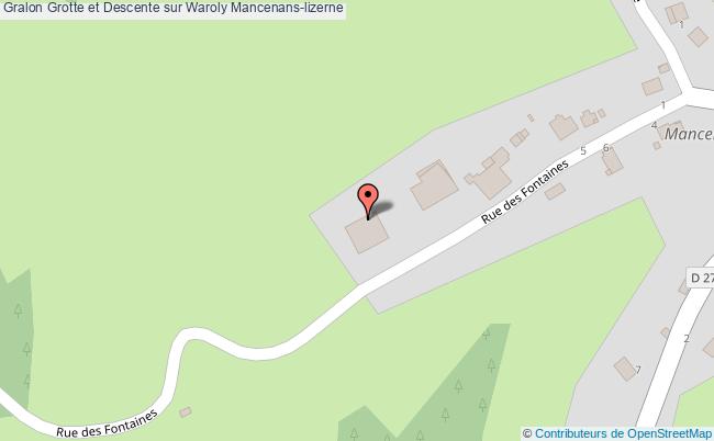 plan Grotte Et Descente Sur Waroly Mancenans-lizerne Mancenans-lizerne