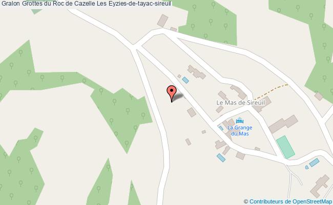 plan Grottes Du Roc De Cazelle Les Eyzies-de-tayac-sireuil Les Eyzies-de-tayac-sireuil